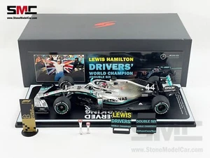 Mercedes F1 W10 #44 Lewis Hamilton US GP 2nd 2019 6x World Champion 1:18 Spark - Picture 1 of 12