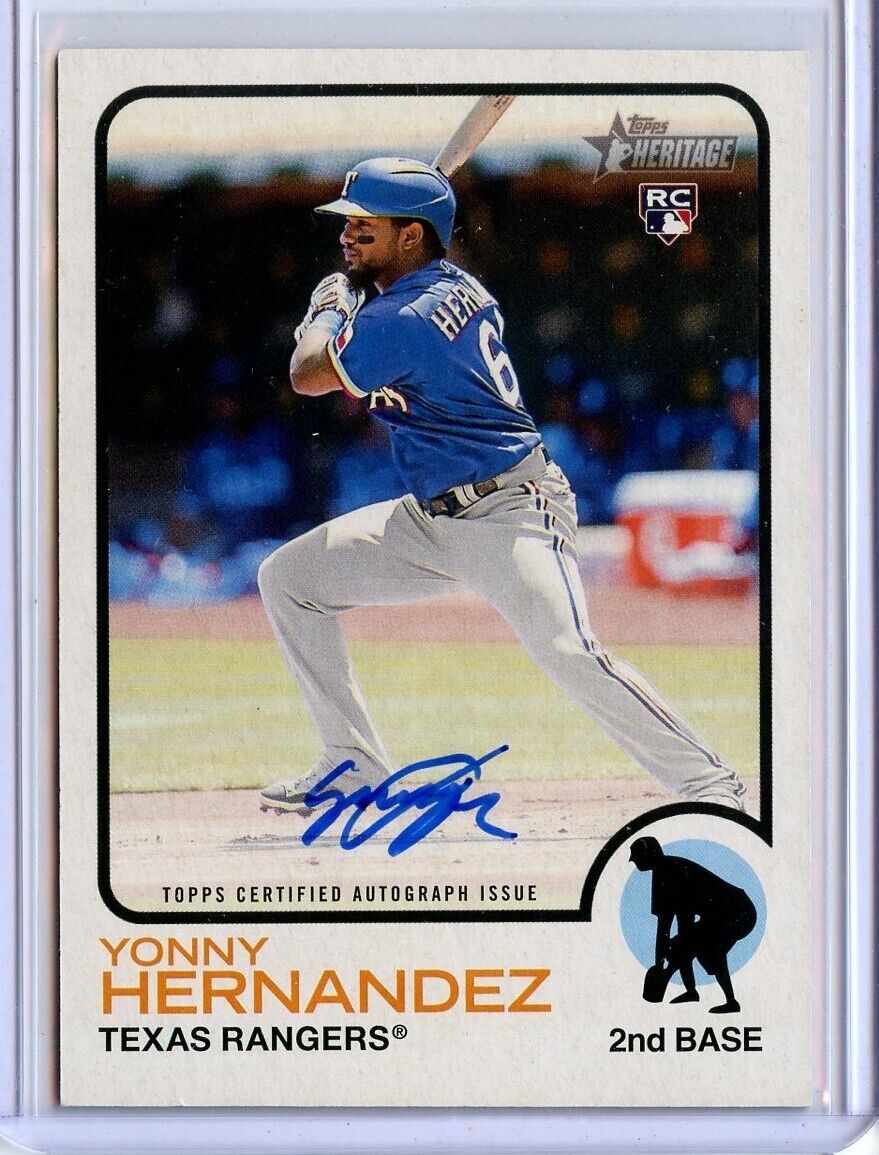 2022 Topps Heritage Real One Autographs #ROAYH Yonny Hernandez Auto