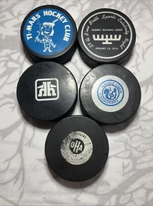 Discos de hockey vintage de la NHL (lote de 6) - Imagen 1 de 16