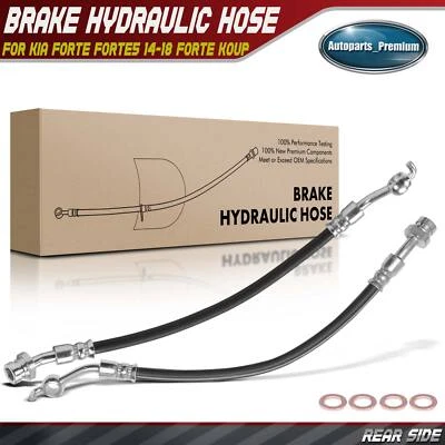 2x Manguera hidráulica de freno trasero izquierdo y derecho para Kia Forte Forte5 14-18 Forte Koup Foto 1 de 4