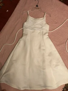 CINDERELLA GIRLS WHITE LONG Sequin Accent 1st COMMUNION DRESS SIZE 10 - Picture 1 of 9