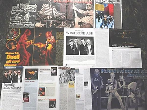 WISHBONE ASH 140 TEILE/PARTS newspaper report collection CLIPPINGS LOT 0122 - Imagen 1 de 5