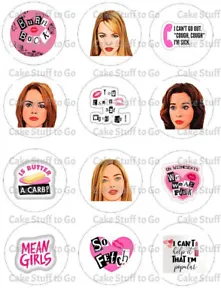 Mean Girls Burn Book Edible CupCake Toppers Decoration