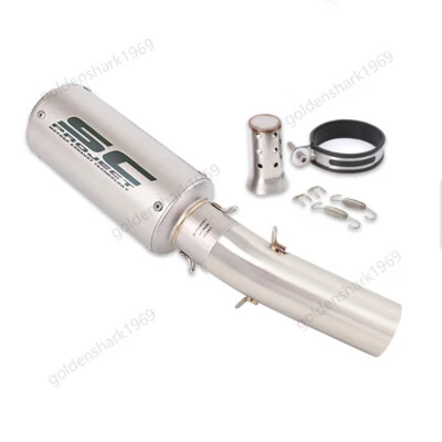 ZX6R 2023-2025 for Kawasaki Ninja ZX636 Slip On Muffler Tips Mid Exhaust Pipe - Image 1 of 4