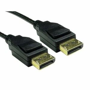 Display Port Monitor Cable v1.4 8k@60Hz Gold Locking Ends 8k HD Video Lead 2m - Picture 1 of 3
