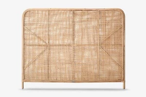 Bed Head Queen Size Rattan Natural Colour - Picture 1 of 2