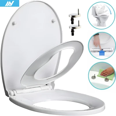 aan® Soft Close Oval Toilet Seat with Detachable Child Potty Training Toilet Lid