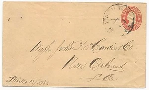 US Star Die Cover usata in CSA Minden, LA 14 maggio (1861) - Foto 1 di 2