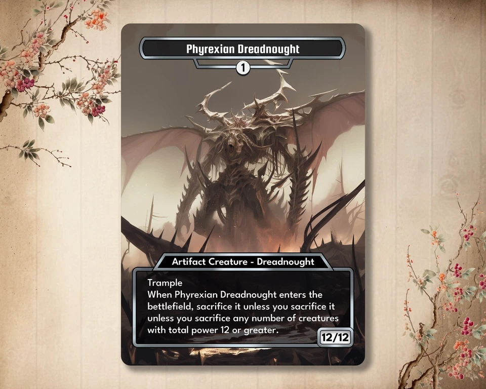 Phyrexian Dreadnought - MTG Custom Card - Alter Magic: The Gathering Card - Imagen 1 de 1