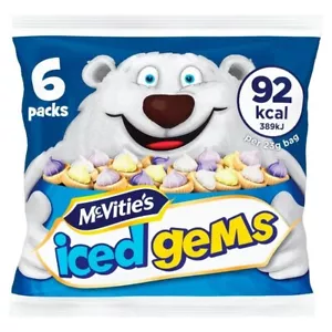 McVitie's Iced Gems 6 x 23g - Picture 1 of 2