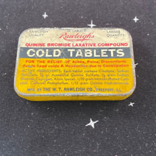 Vintage Rawleigh's Cold Tablets Tin by W.T. Rawleigh Company Freeport IL