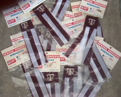 Texas A&M Aggies 6" Windsock / Wind Sock Lot of 15 Windsocks Cover