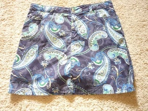 CROFT & BARROW GOLF SKORT--PAISLEY-- SZ 14-SHORTS UNDERNEATH - Picture 1 of 1