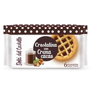 Merendine Val D' Enza Tarts with Cream Cocoa 6 Pz 240 Gr Pie Chocolate - Picture 1 of 1