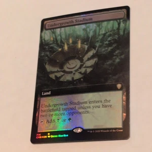 Undergrowth Stadium x1 1x FOIL Extended Art Commander Legends quasi nuovo MTG Foil Curve - Foto 1 di 4