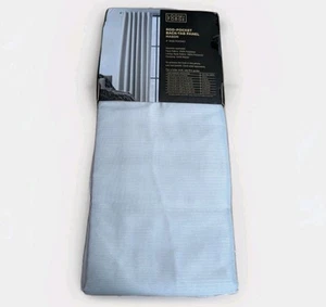 Loom+Forge Rod-Pocket Back Tab Panel Mason Curtain Panel Silver Blackout 84in  - Picture 1 of 5