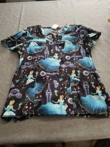 Disney Cinderella Scrub Top Small - Picture 1 of 2