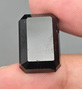 Natural Gorgeous Black Rectangle Tourmaline 25 Carat’s Genuine & Protective - Picture 1 of 5
