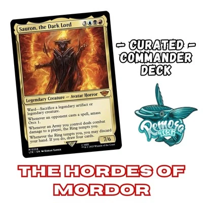 Sauron, The Dark Lord Custom Commander Deck |  Ready-to-play LoTR EDH | MTG - Image 1 of 4
