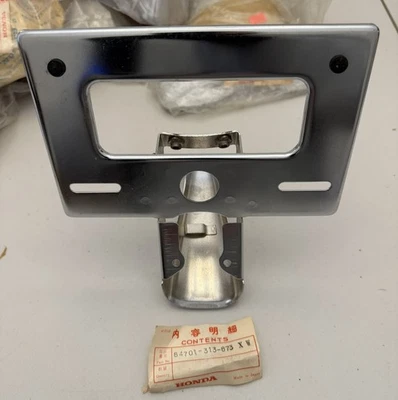 NOS Honda Tailight Bracket Chrome SL70 SL175 84701-313-673 - Image 1 of 4
