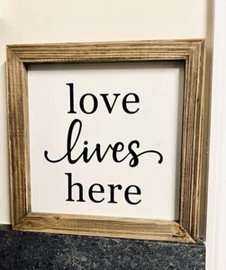 HandmadeRustic Wooden Farmhouse Sign  - Picture 1 of 1