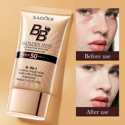 Gold Snail Foundation BB Cream Tinted Moisturizer Illuminating Pore Refining - Image 1 of 4
