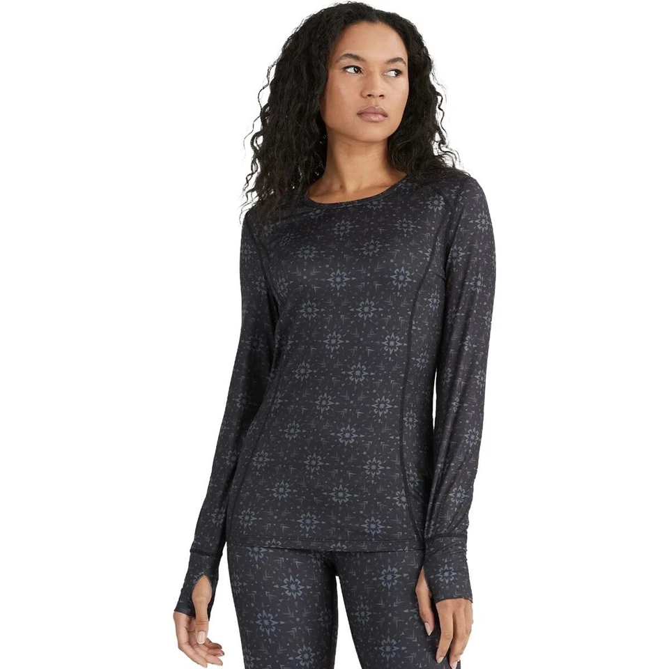 Colher escovada elástica feminina padrão Cloud Nine 4 vias, geo floco de neve, X-pequena - Imagem 1 de 3