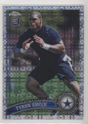 2011 Topps Chrome X-Fractor Tyron Smith #38 Rookie RC - Image 1 of 2