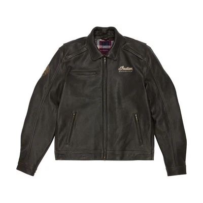 Indian Motorcycle Men's Classic Jacket 3, Brown - Image 1 of 4