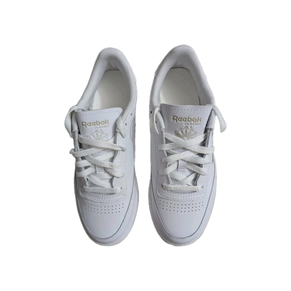 Reebok Classic женщин теннис обувь размер 8 белый/бежевый стиль клуб C 85 новый W коробка - Изображение 1 из 4