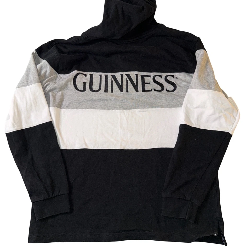 Guinness 1759 Sudadera con Capucha Bloque de Color Bordado Logo Cerveza Gráfico Hombres Sudadera Foto 1 de 4