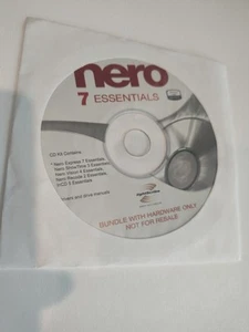 Nero 7 Essentials CD Kit Includes Driver And Driver Manuals - Picture 1 of 1