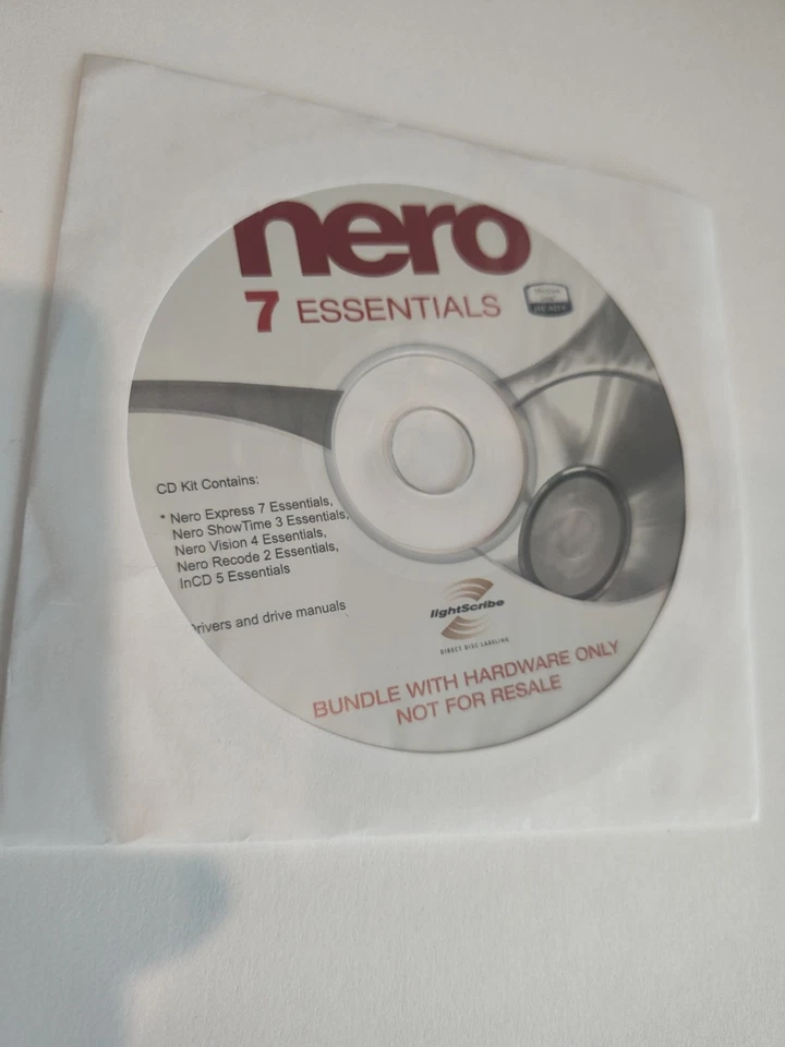Nero 7 Essentials CD Kit Includes Driver And Driver Manuals - Image 1 of 1