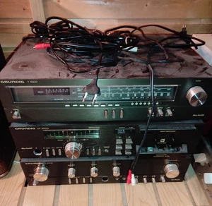 Grundig V 2000 Verstärker + CF 5000 Tapedeck + T 1000 Tuner Komplett System - Bild 1 von 4