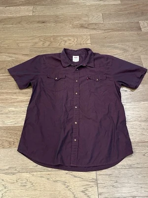 Levi’s Men’s Button Down Size XXL Red/Purple Style #3LYSW7492 Western Cowboy - Image 1 of 4