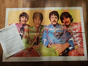 Original Beatles Fan Club SGT Poster & Newsletter 1967 - Imagen 1 de 18