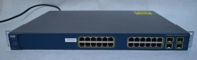 Cisco Catalyst WS-C3560G-24PS-S 24-Port POE Gigabit Switch 4x-SFP Tested - Image 1 of 4