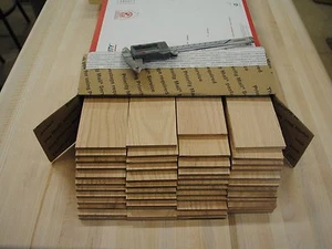 100 Oak thin boards lumber wood crafts 1/8" x 2-3/4" x 12-1/2" - Picture 1 of 3