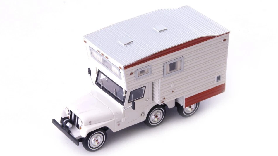 JEEP CJ5 UNIVERSAL CAMPER Modellauto Auto Wohnwagen 1969 Maßstab 1:43 Modellbau - Bild 1 von 1