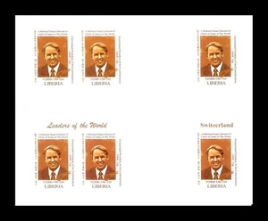 Liberia 1999 Switzerland Confederation President Adolf Ogi Imperf Bloc MNH (BR) - Picture 1 of 1