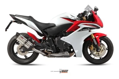 SCARICO MIVV SUONO COMPATIBILE PER HONDA CBR 600 F 2011 > 2013 INOX SLIP-ON - Immagine 1 di 3