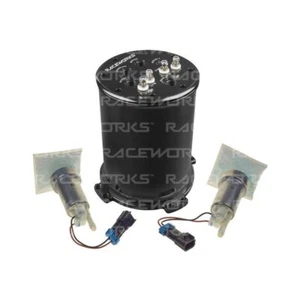 Raceworks 2.8L Surge Tank compatible with Single/Twin 39mm-40mm Intank Pumps - Picture 1 of 5