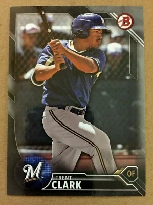  2016 Bowman Prospects Trent Clark Grisham BD-149 Brewers Padres #'d 380/499 - Image 1 of 3