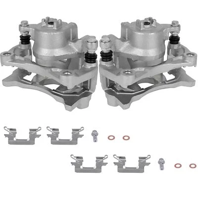 Front Brake Calipers Single Piston For Nissan Altima Leaf w/ Bracket Set Foto 1 de 4