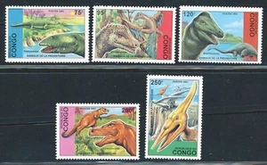 CONGO PEOPLE'S REPUBLIC 1993 MINT NH SET #1043-47 PREHISTORIC ANIMALS !! GG94 - Bild 1 von 2
