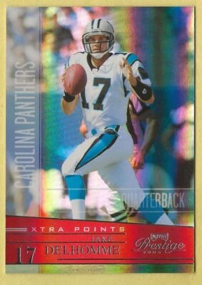 2006 Playoff Prestige Jake Delhomme Xtra Points Red Carolina Panthers 20 - Image 1 of 2