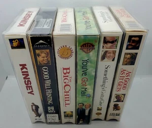 Vintage LOT of 6 (VHS) Kinsey You've Got Mail Big Chill Good Will Hunting! 📽🍿 - Picture 1 of 17