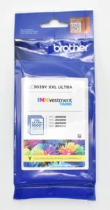 Brother LC3039Y XXL Ultra Yellow INKvestment Tank Ink Cartridge 01/2025 - Sealed - Picture 1 of 4