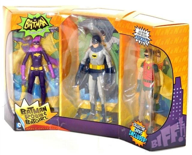 Mattel Batman 1966 TV Series Batman, Batgirl & Robin Exclusive Action Figure 3-Pack