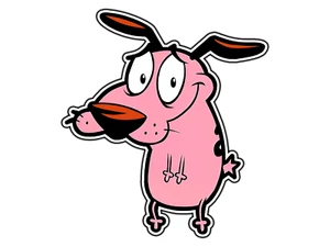 #1132 Coraje El Perro Cobarde #1 Animado Dibujos Animados Pegatina Impermeable Vinilo Coche - Imagen 1 de 1